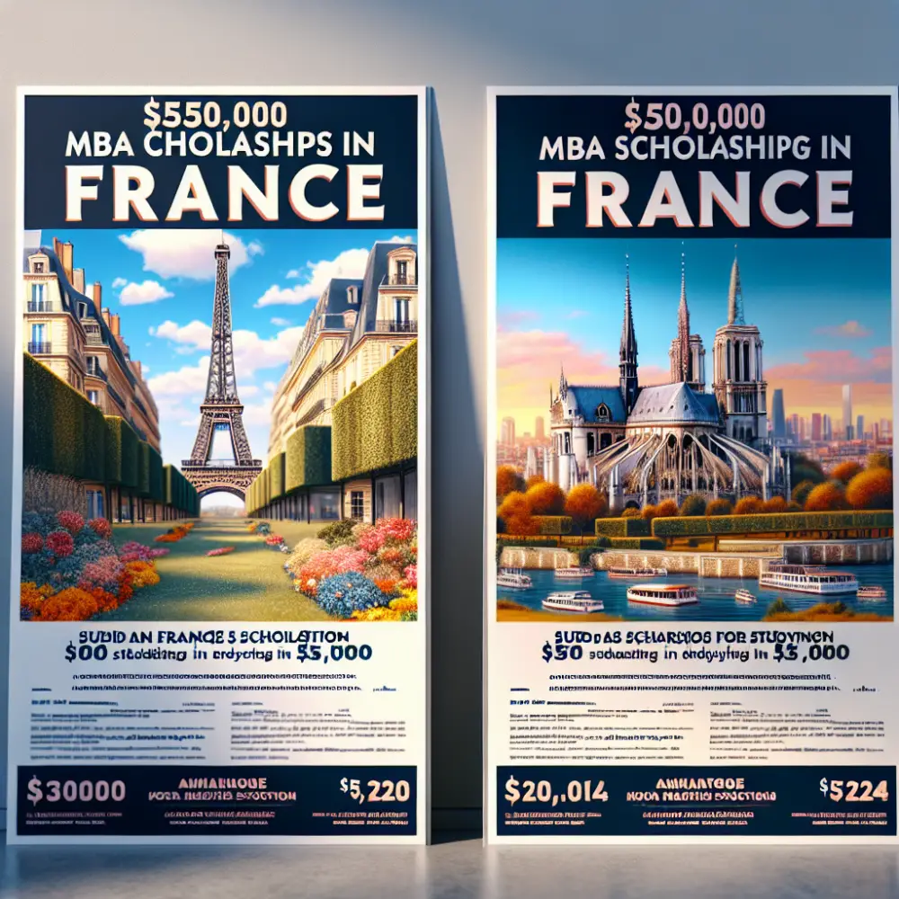 $50,000 MBA Scholarships, France, 2024