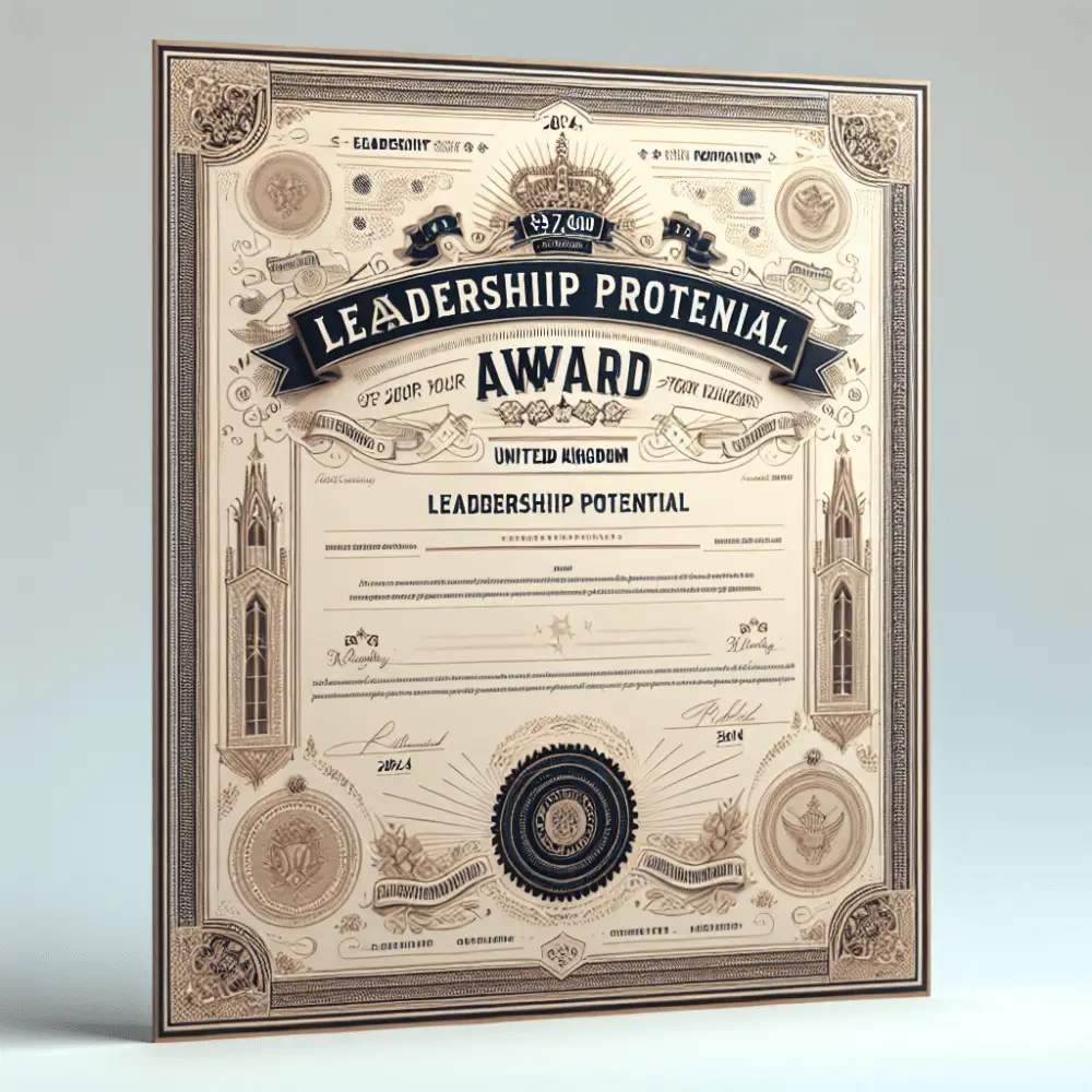 $7,000 Leadership Potential Award in the United Kingdom, 2024