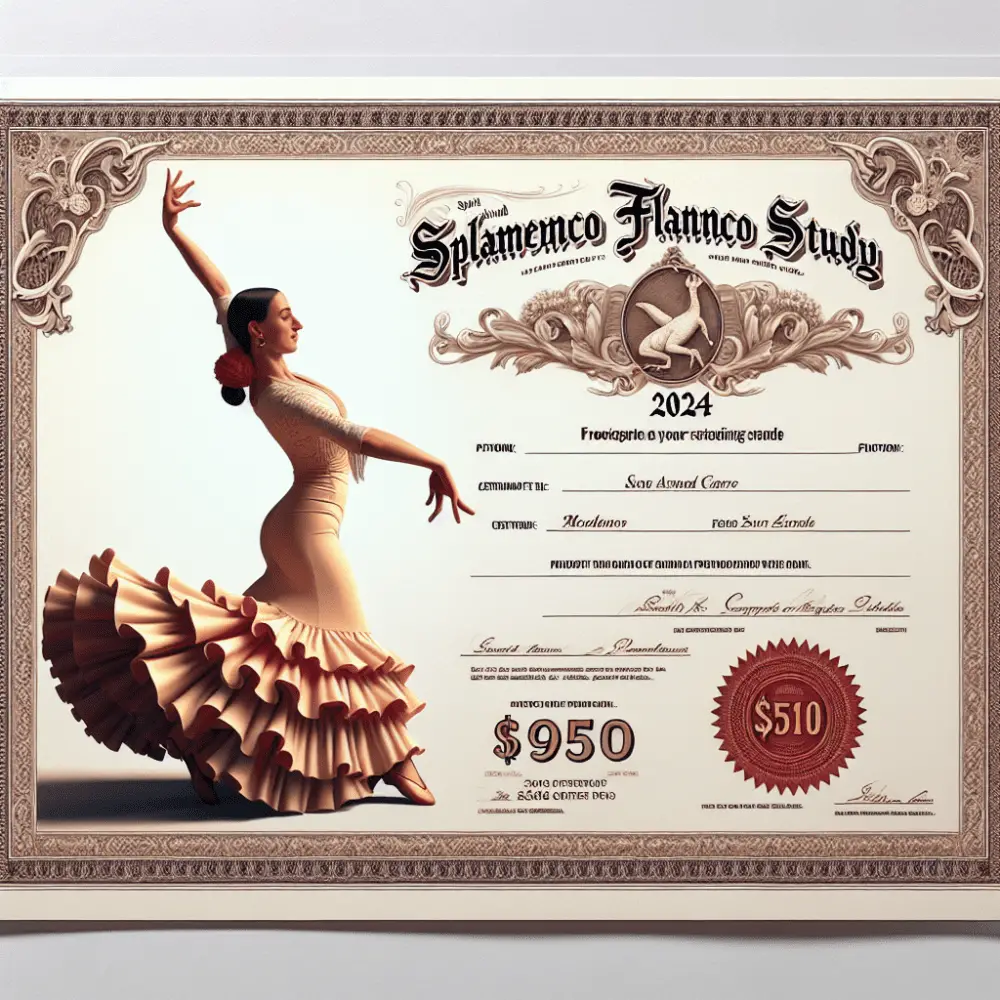 $950 Spanish Flamenco Dance Study Award, 2024