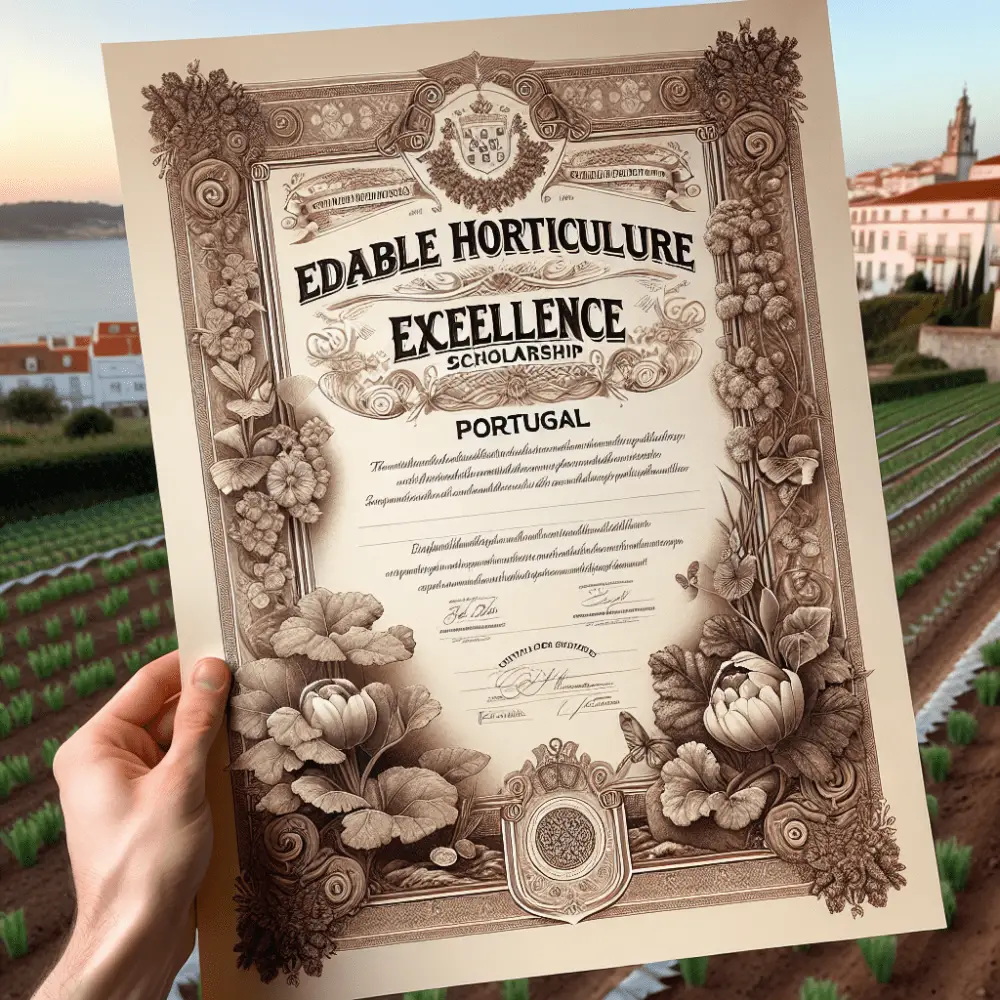 Edible Horticulture Excellence Scholarship in Portugal, 2024