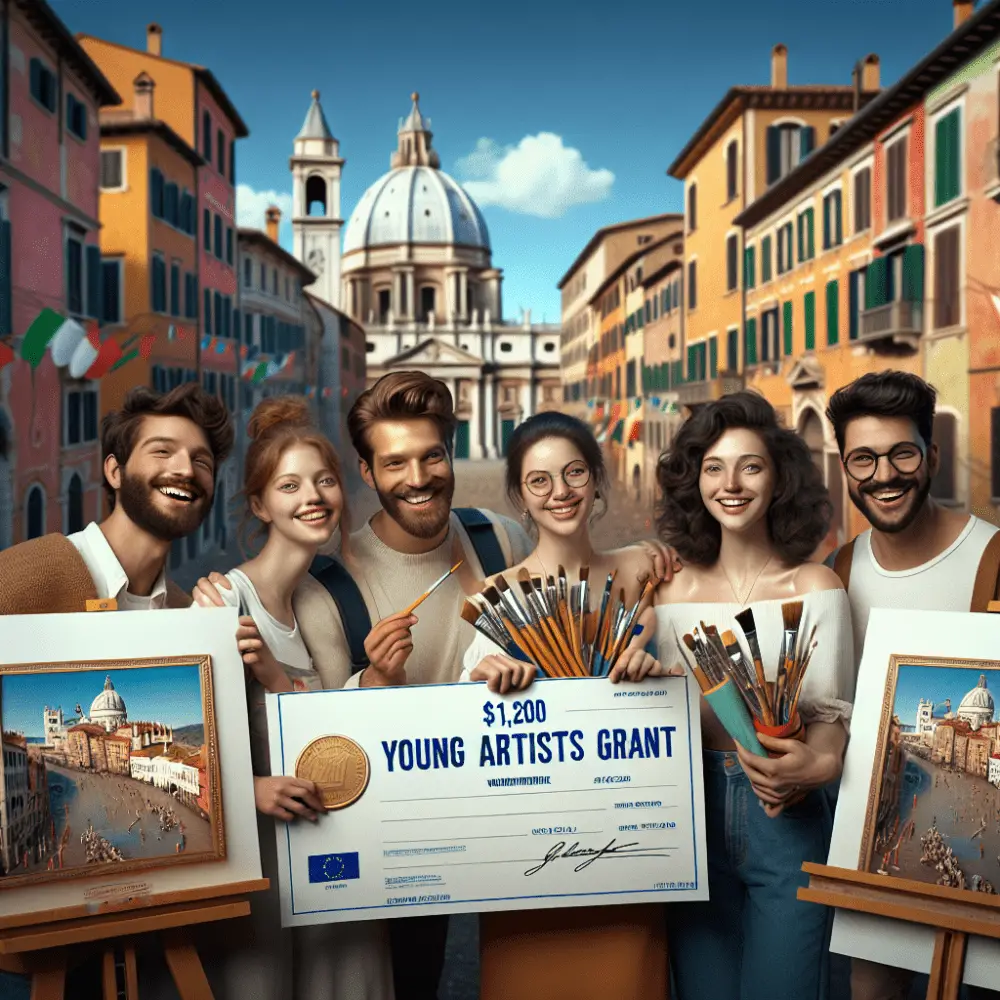 $1,200 Young Artists Grant, Italy 2024