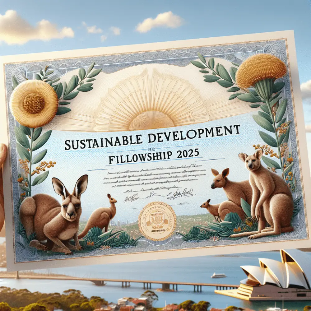 $15,600 Sustainable Development Fellowship Australia, 2025