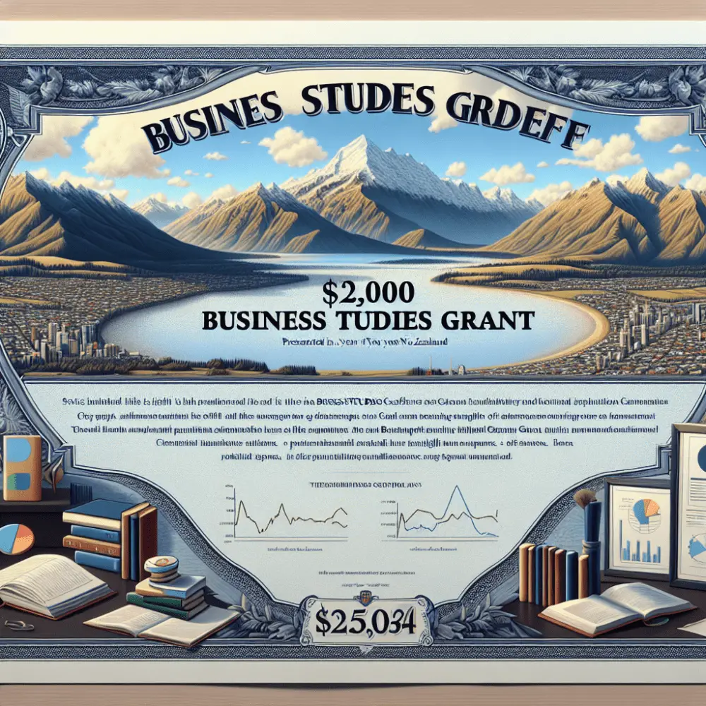 $2,500 Business Studies Grant in New Zealand, 2024