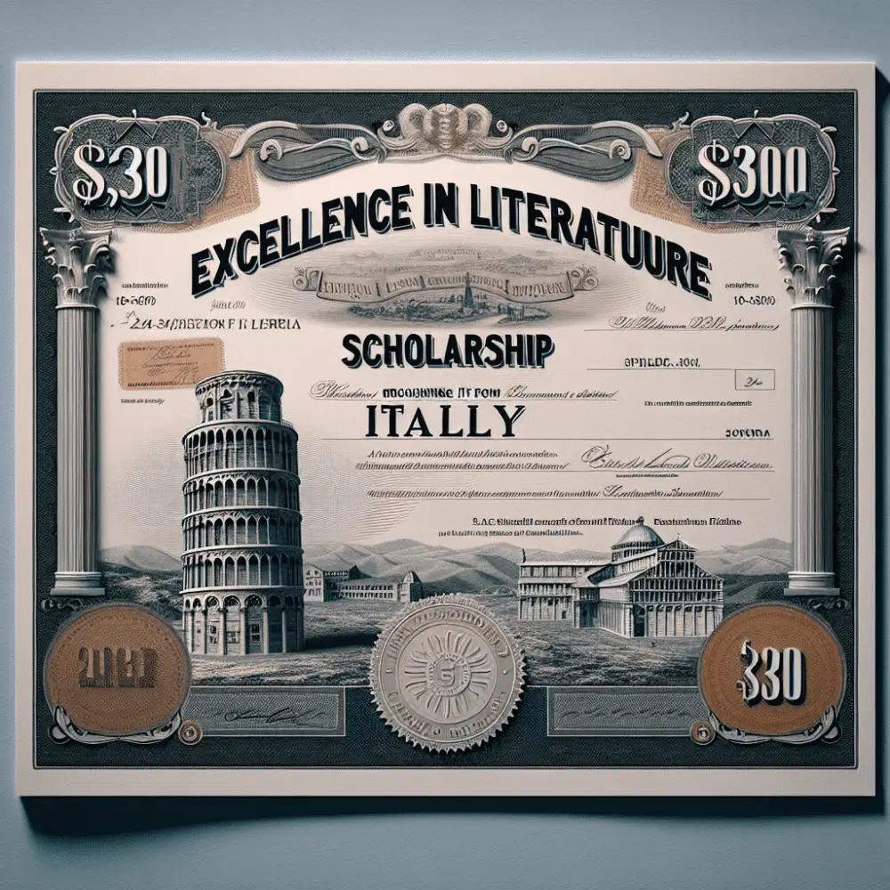 $3,000 Excellence in Literature Scholarship, Italy, 2024