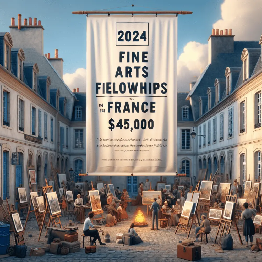 $45,000 Fine Arts Fellowships in France, 2024