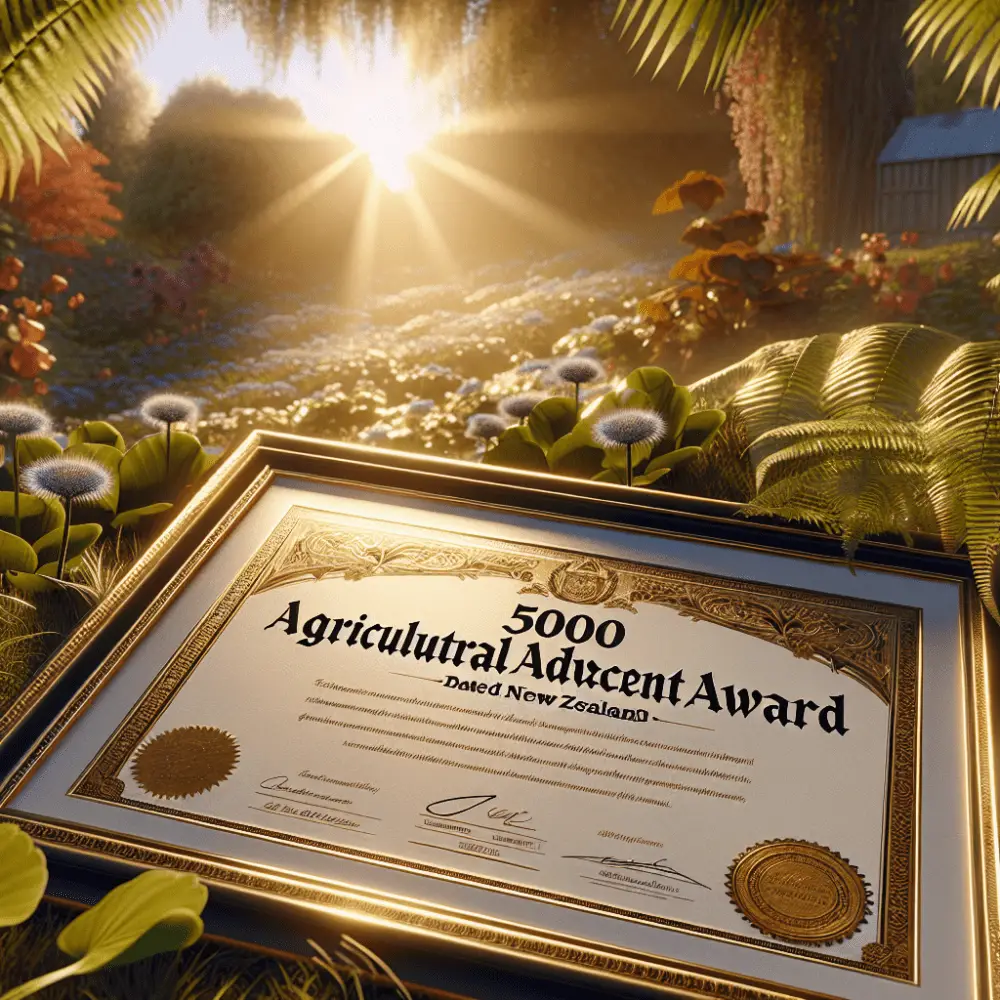 $500 Agricultural Advancement Award in New Zealand, 2024