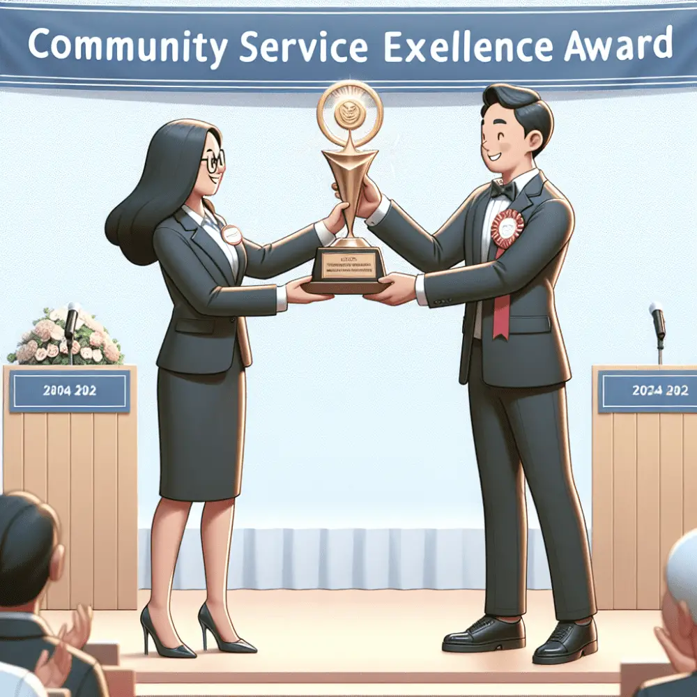 $8,000 Community Service Excellence Award in South Africa, 2024