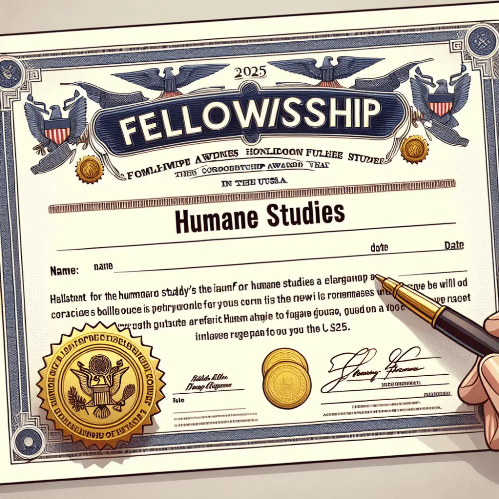 Humane Studies Fellowship - USA, 2025