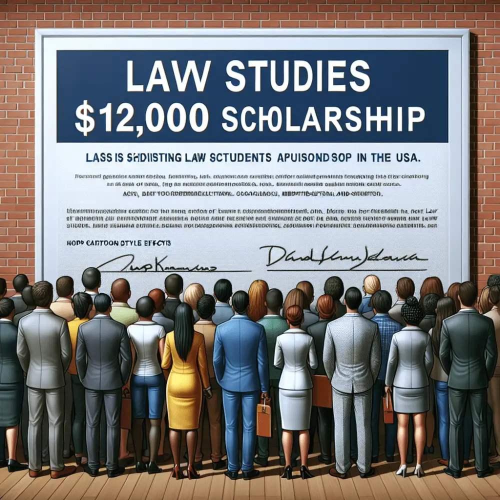 Law Studies $12,000 Scholarship in USA, 2024