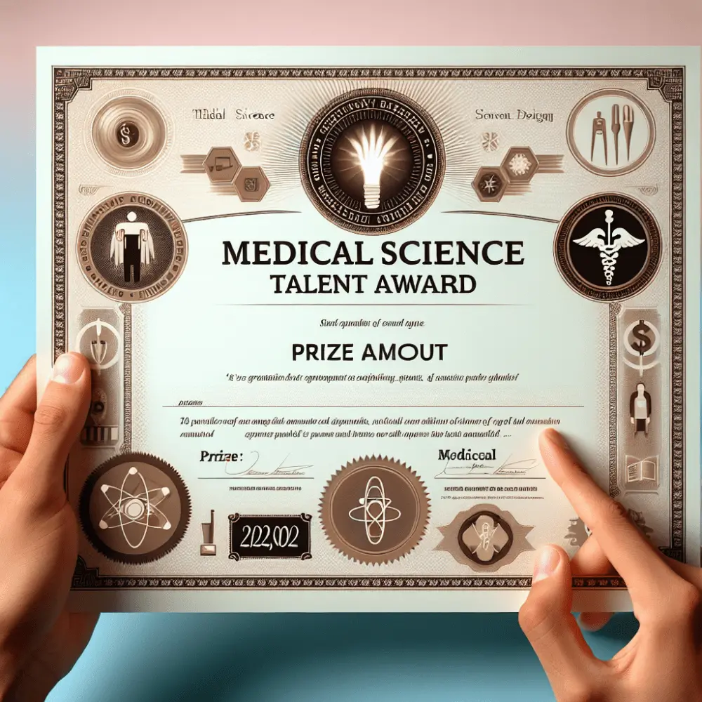 Medical Science $12,000 Talent Award in India, 2024