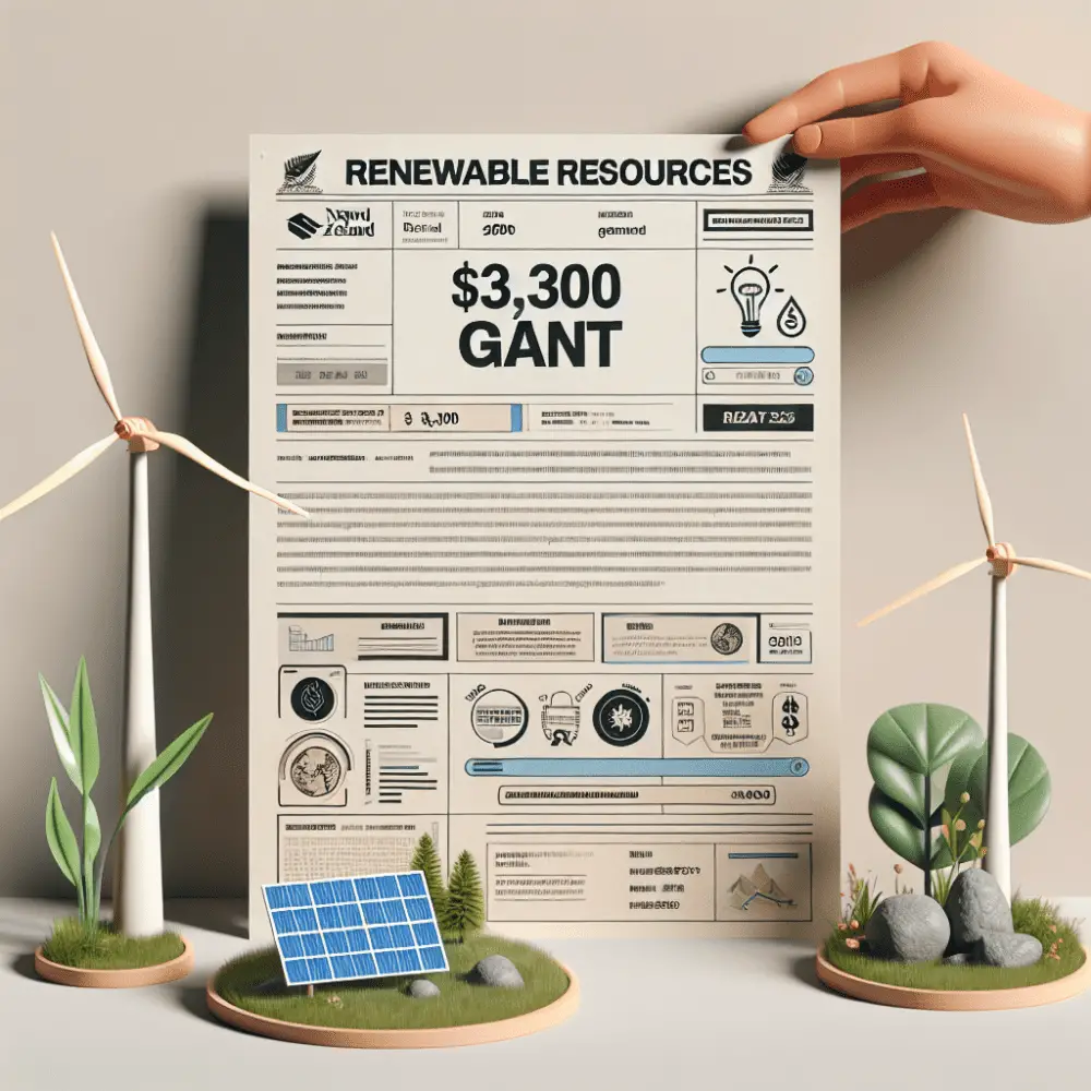 Renewable Resources $3,300 Grant in New Zealand, 2025