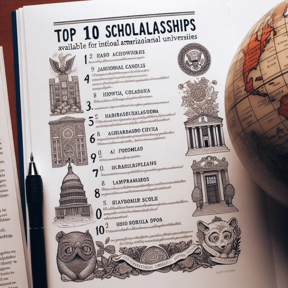 Top 10 Scholarships for International Students in American Universities
