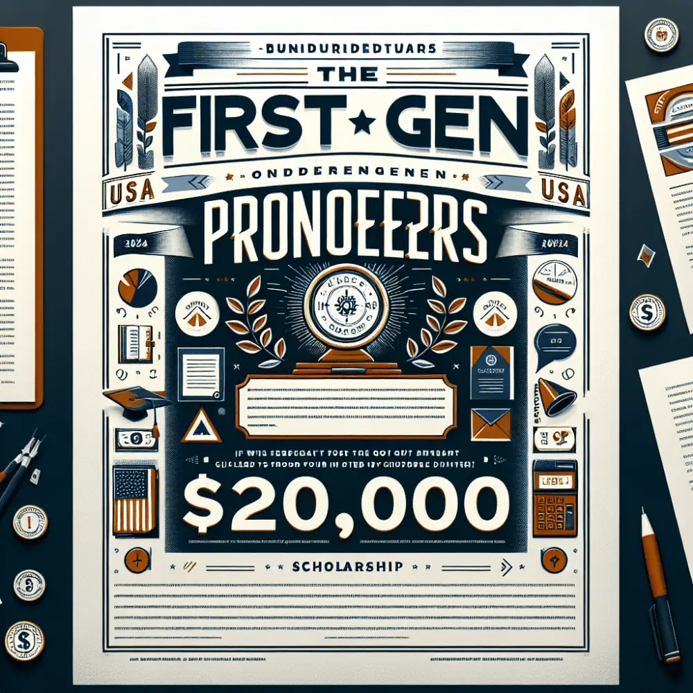 $20,000 First-Gen Pioneers Scholarship for Undergraduates in the USA, 2024