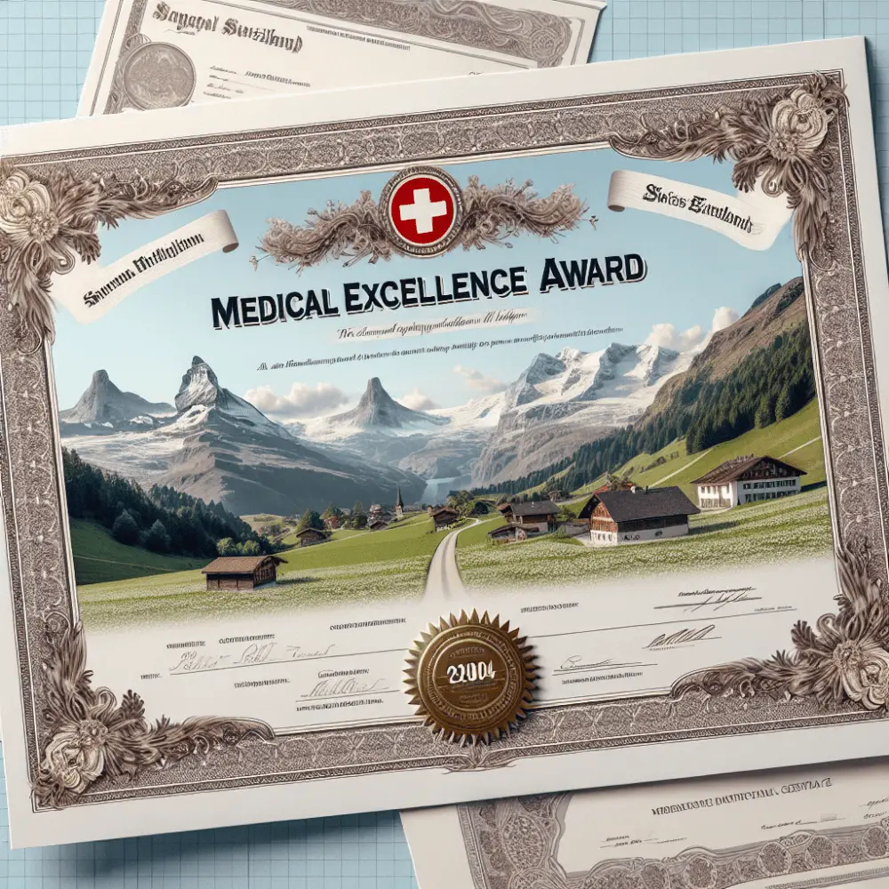 $20,000 Medical Excellence Award in Switzerland, 2024