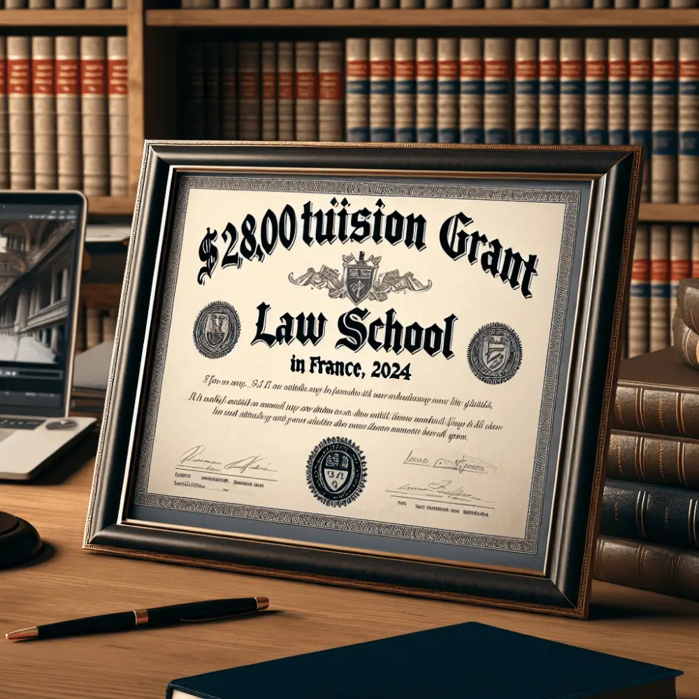 $28,000 Law School Tuition Grant in France, 2024