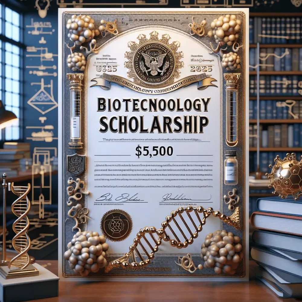 $5,500 Biotechnology Excellence Scholarship in the USA, 2025