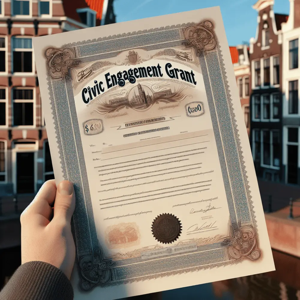 $6,000 Civic Engagement Grant in the Netherlands, 2024