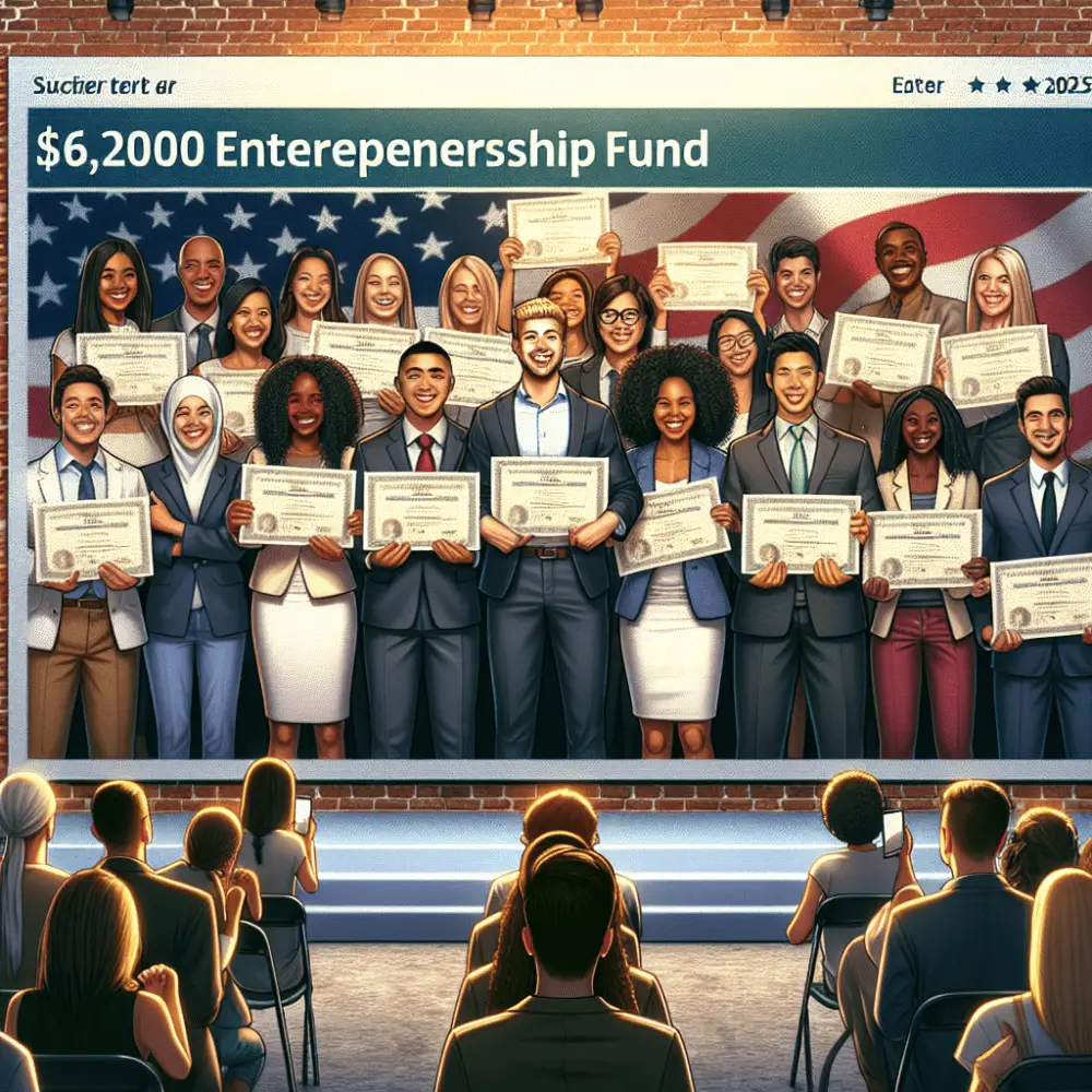 $6,200 Entrepreneurship Fund in the USA, 2025