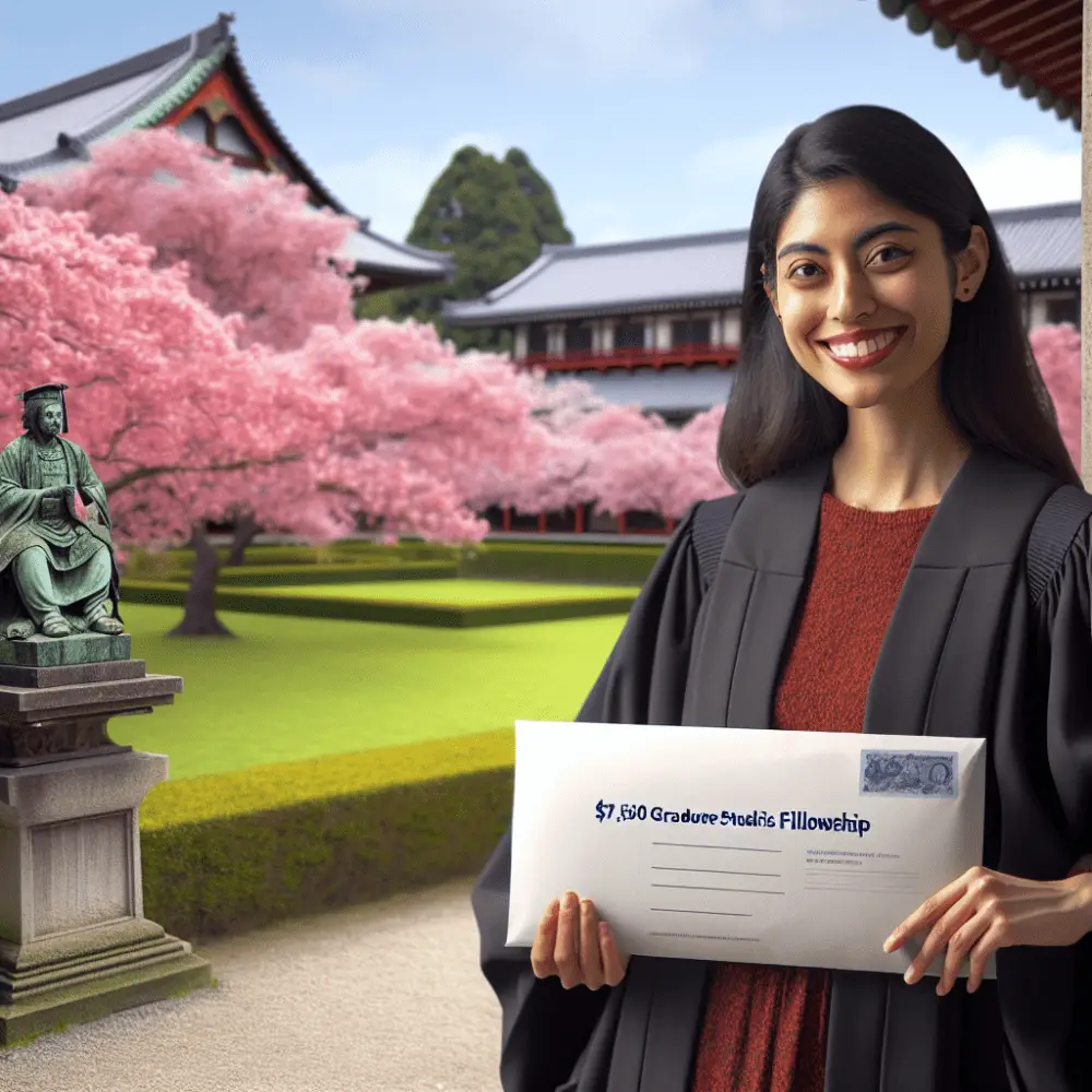 $7,500 Graduate Studies Fellowship in Japan, 2024