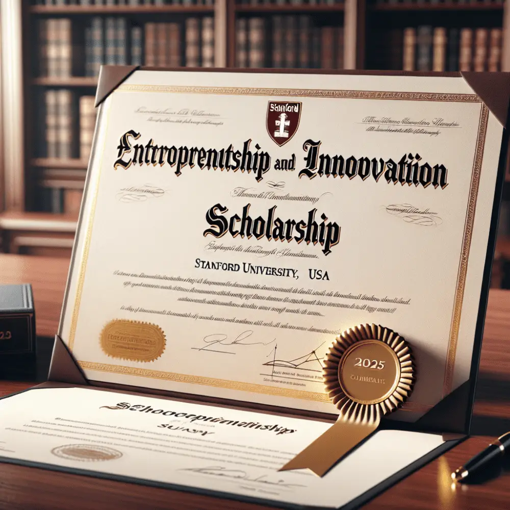 $10,000 Entrepreneurship and Innovation Scholarship at Stanford University, USA, 2025