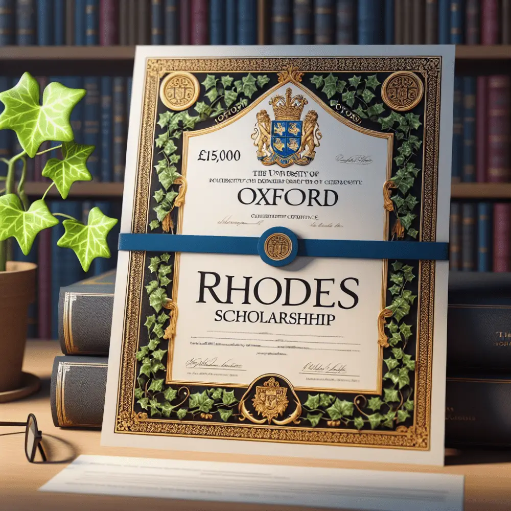 £15,000 Rhodes Scholarship University of Oxford UK 2024