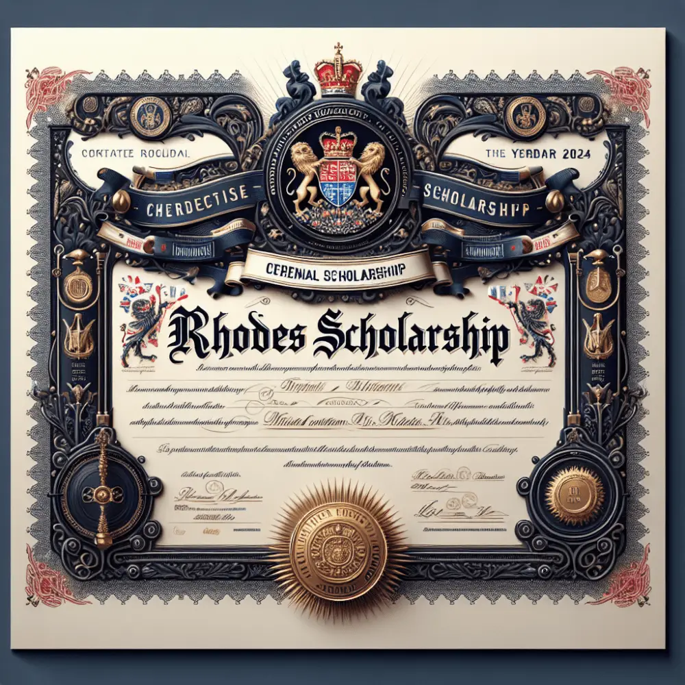 $25,000 Rhodes Scholarship United Kingdom 2024