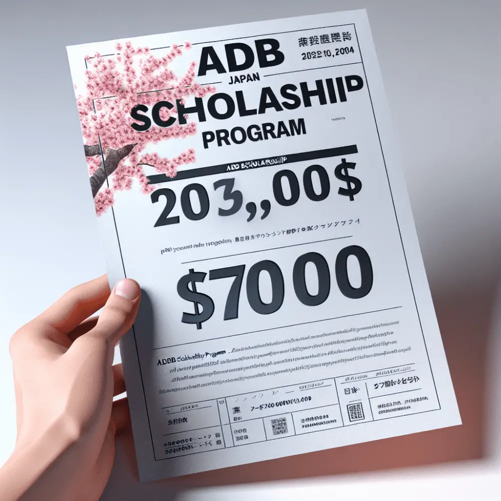 $7,000 ADB Japan Scholarship Program Japan 2024