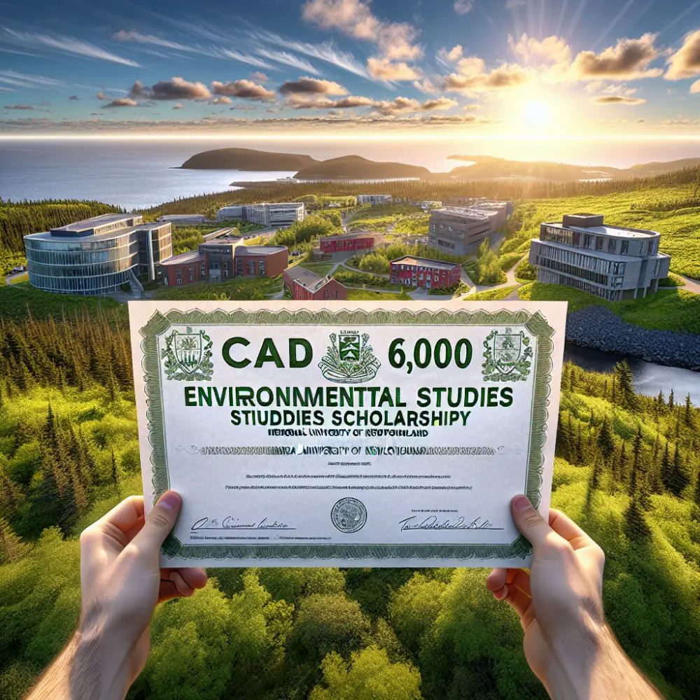 CAD 6,000 Memorial University of Newfoundland Environmental Studies Scholarship in Canada, 2025