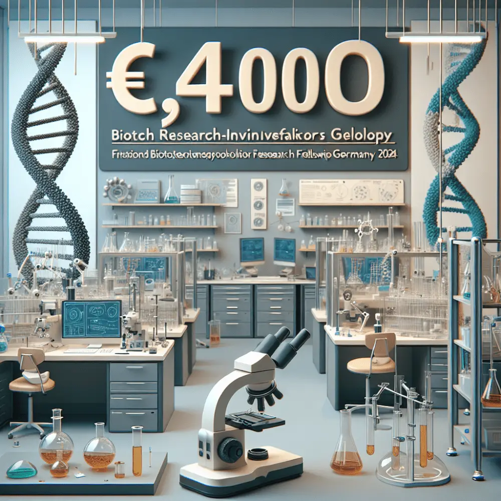 €4,000 Biotech Research Innovators Fellowship Germany 2024