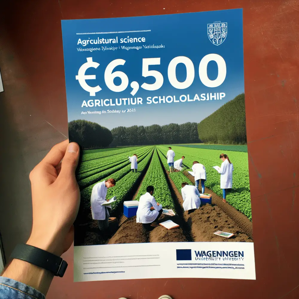 €6,500 Agricultural Science Scholarship at Wageningen University, Netherlands, 2025