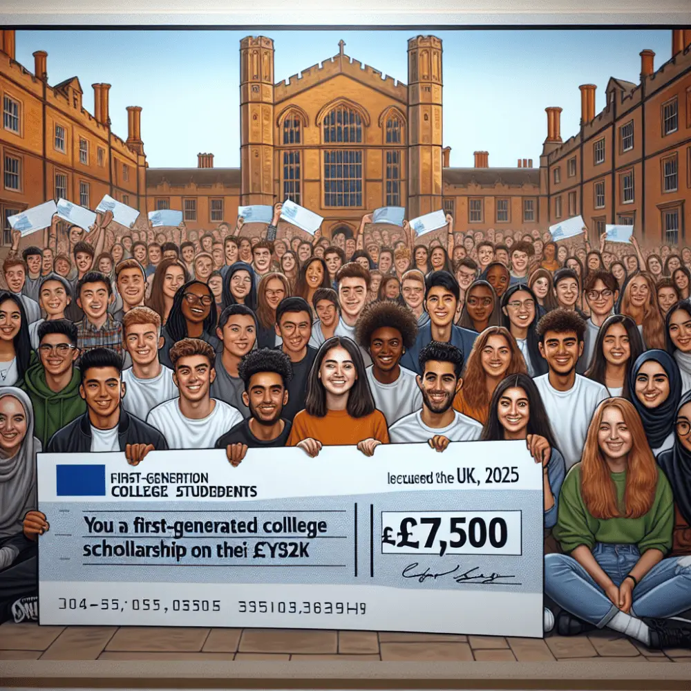 First-Generation College Students £7,500 Scholarship in UK, 2025