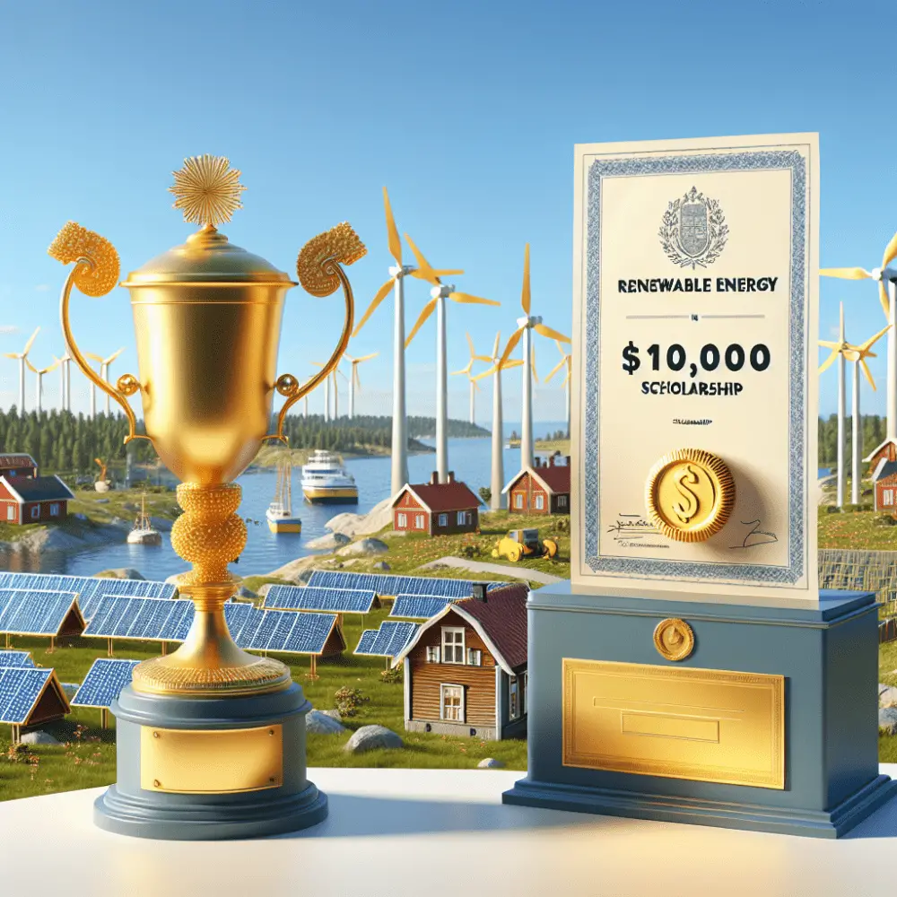 Renewable Energy $10,000 Scholarship in Sweden, 2024