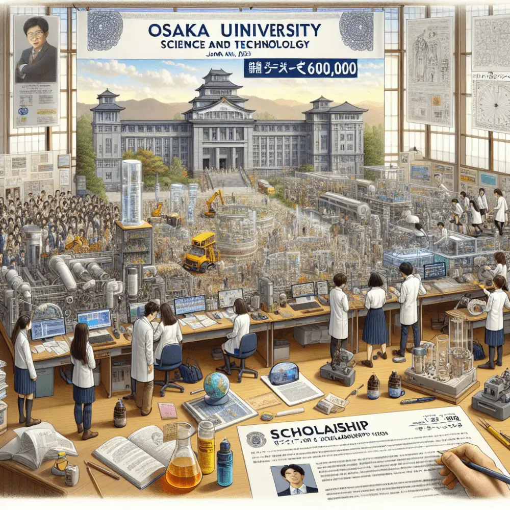 ¥600,000 Osaka University Science and Technology Scholarship in Japan, 2025