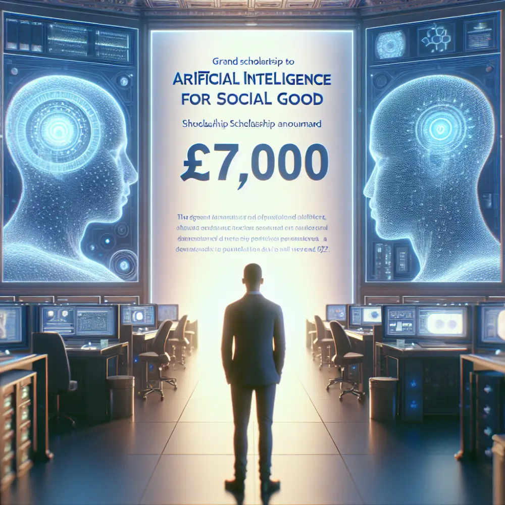 £7,000 Artificial Intelligence for Social Good Scholarship in UK, 2025