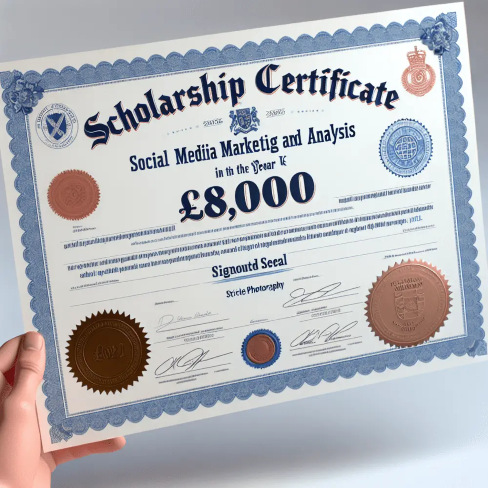 £8,000 Social Media Marketing and Analytics Scholarship in UK, 2025