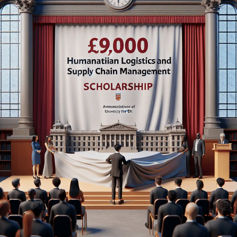 £9,000 Humanitarian Logistics and Supply Chain Management Scholarship in UK, 2025