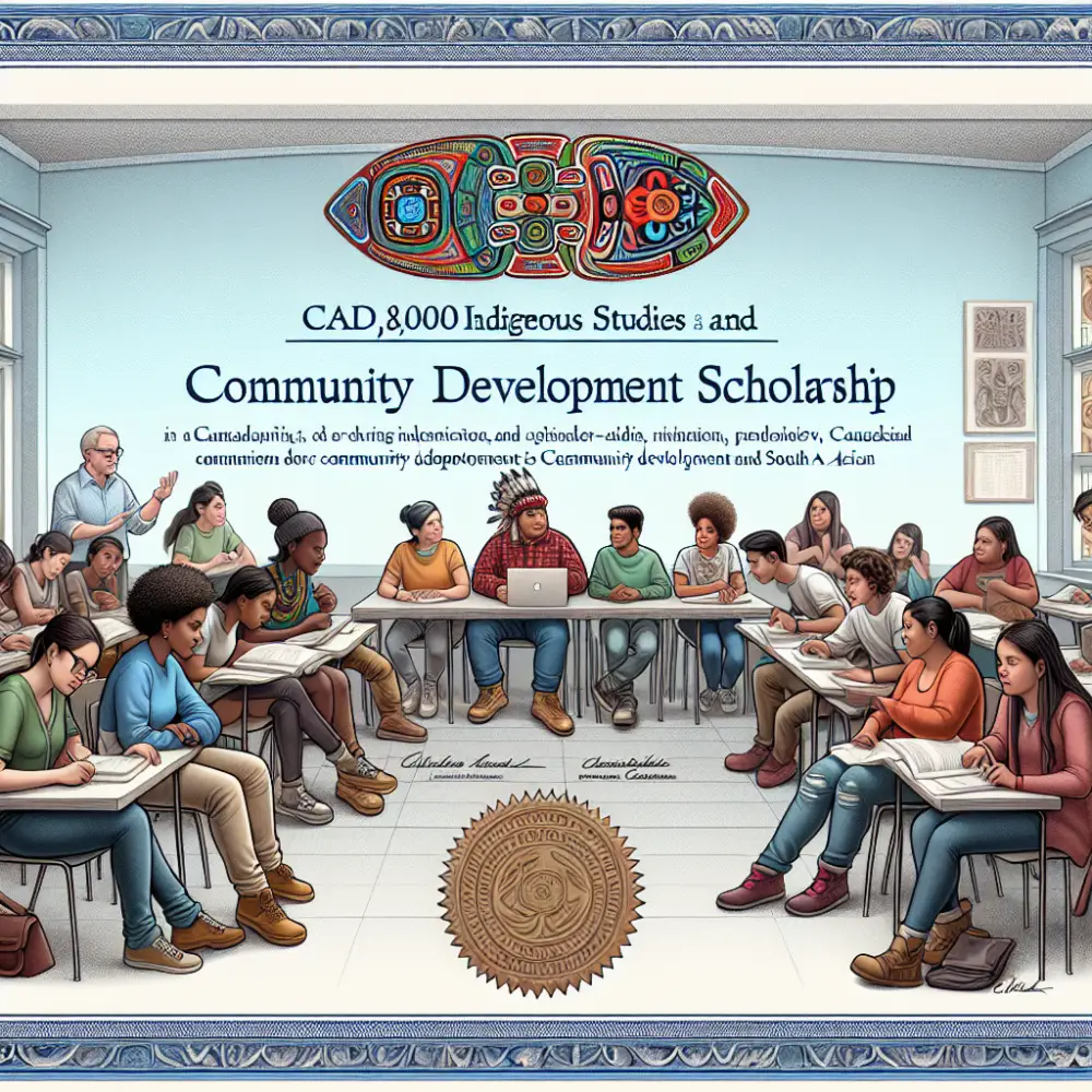 CAD 8,000 Indigenous Studies and Community Development Scholarship in Canada, 2025