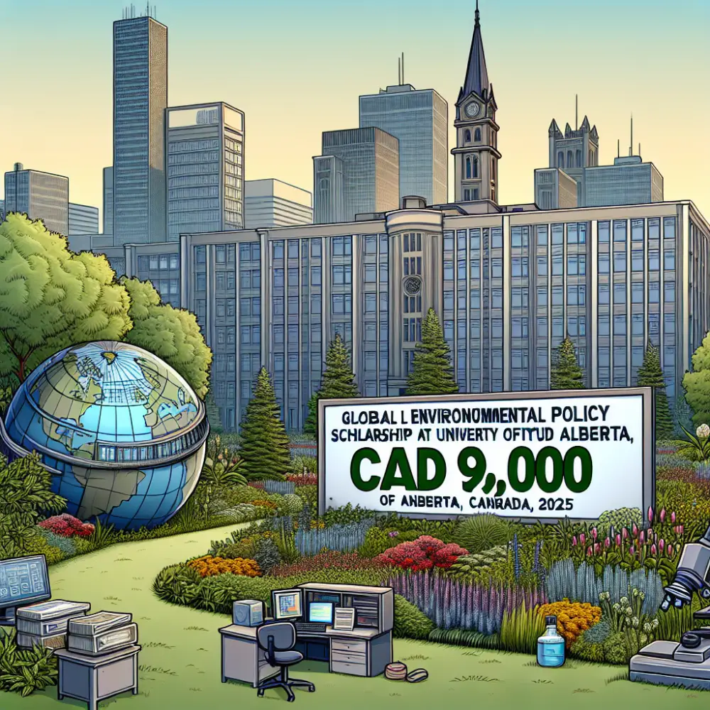 CAD 9,000 Global Environmental Policy Scholarship at University of Alberta, Canada, 2025