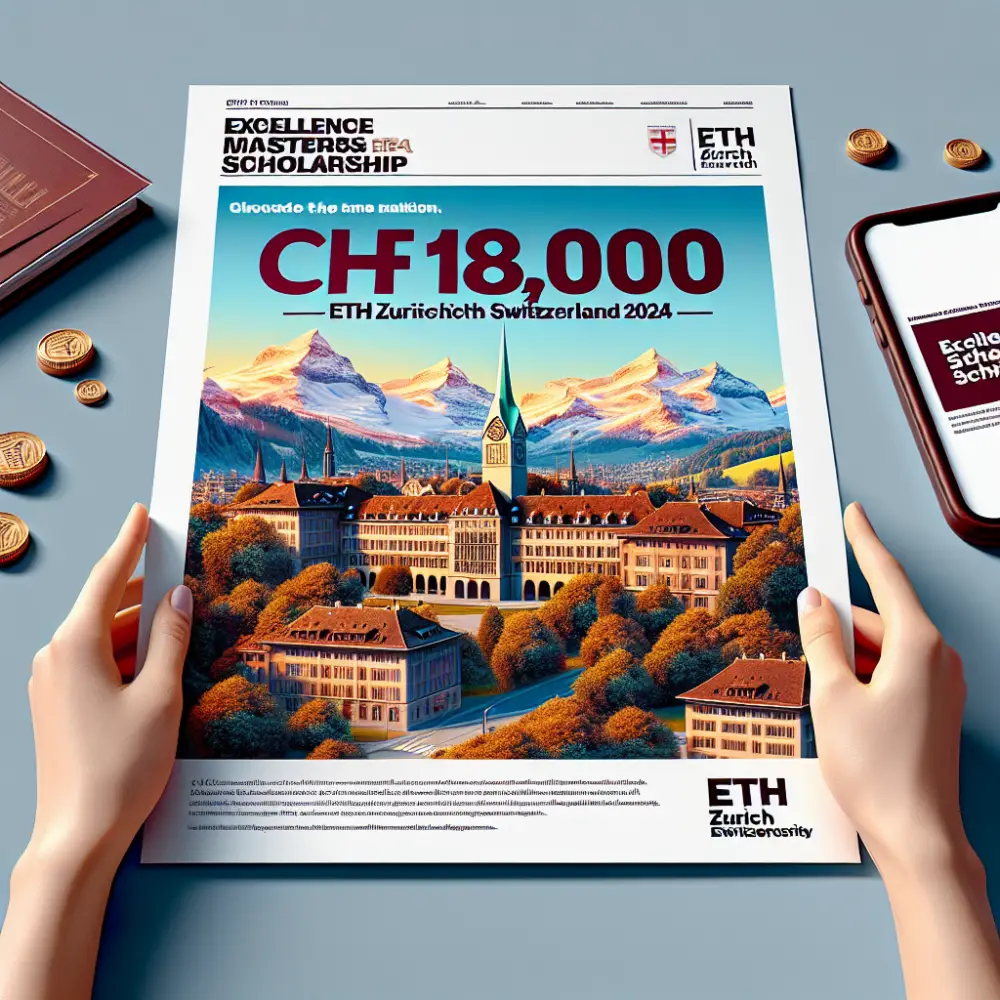 CHF 18,000 ETH Zurich Excellence Masters Scholarship Switzerland 2024