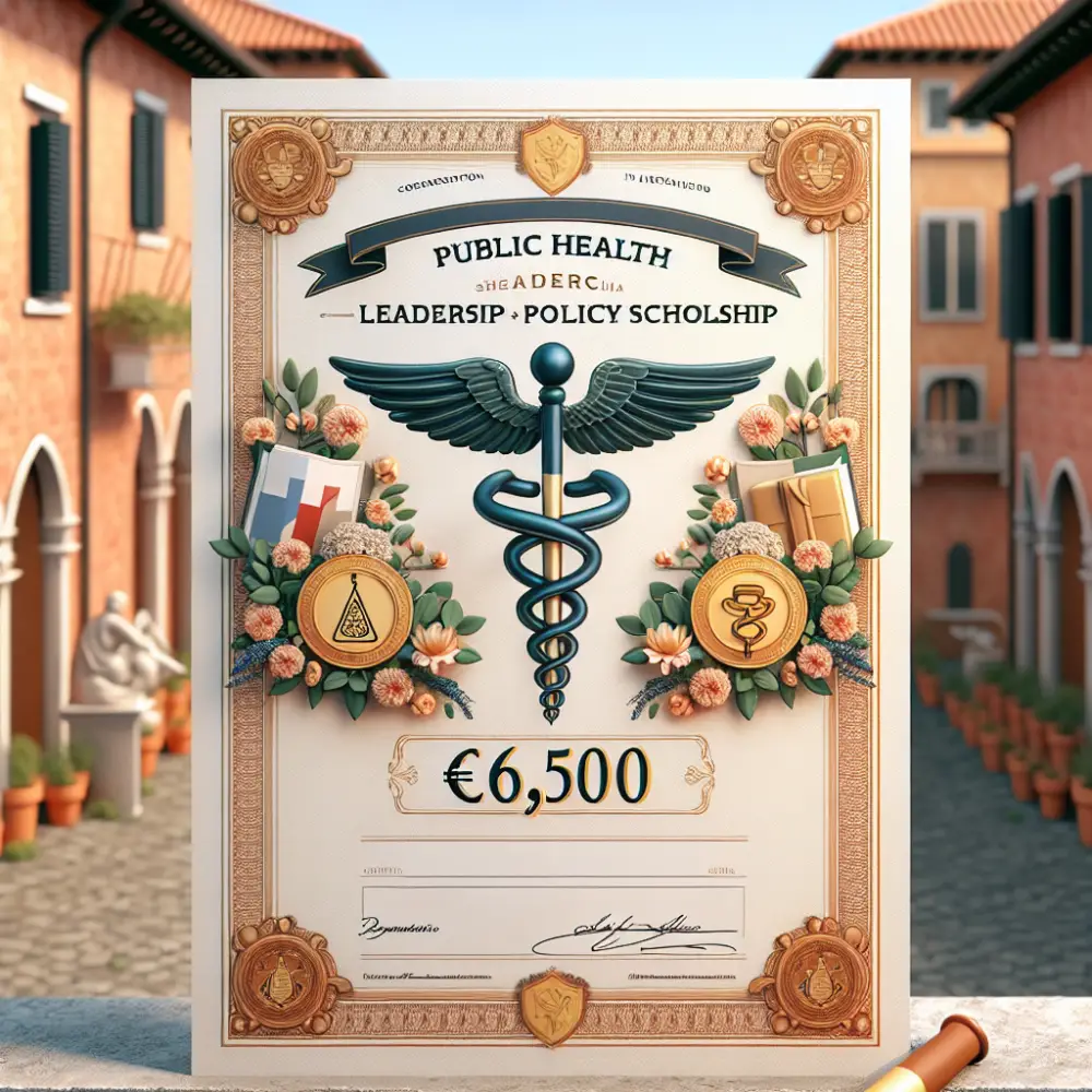 €6,500 Public Health Leadership and Policy Scholarship in Italy, 2025