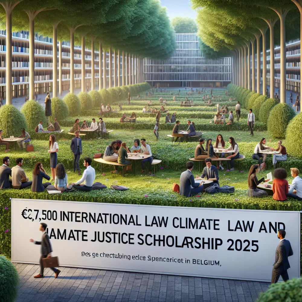 €7,500 International Law and Climate Justice Scholarship in Belgium, 2025