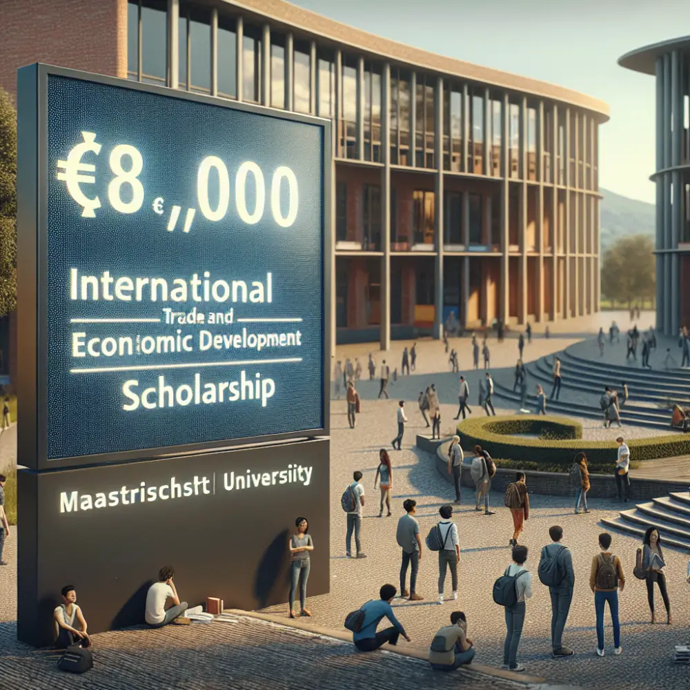 €8,000 International Trade and Economic Development Scholarship at Maastricht University, Netherlands, 2025