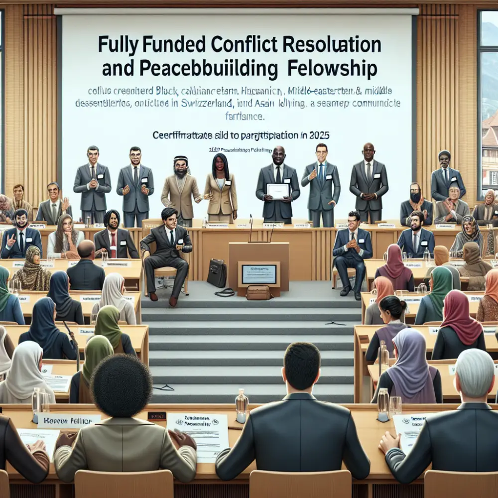 Fully Funded Conflict Resolution and Peacebuilding Fellowship in Switzerland, 2025