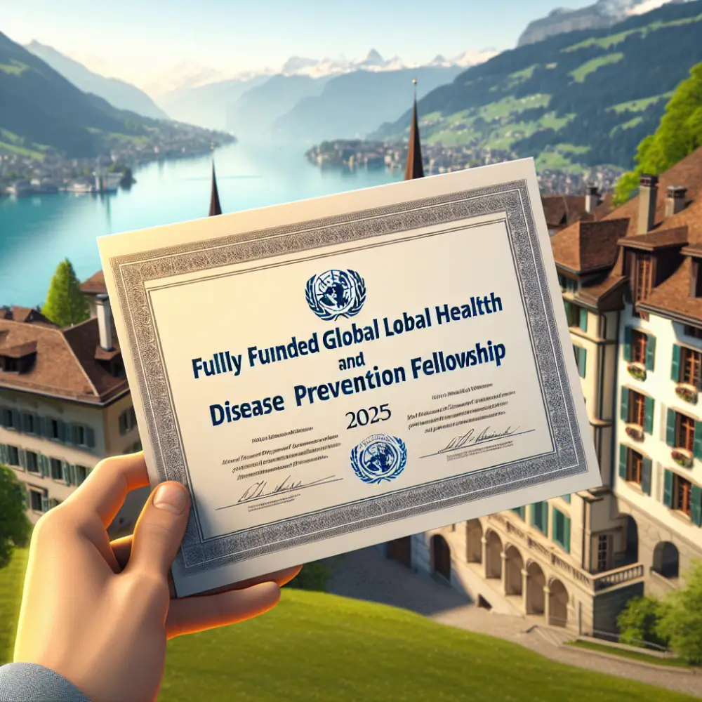 Fully Funded Global Health and Disease Prevention Fellowship by WHO, Switzerland, 2025