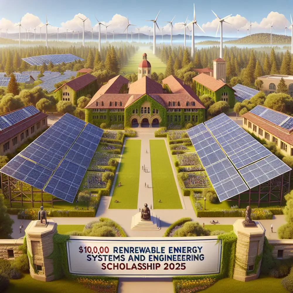 $10,000 Renewable Energy Systems and Engineering Scholarship at Stanford University, USA, 2025