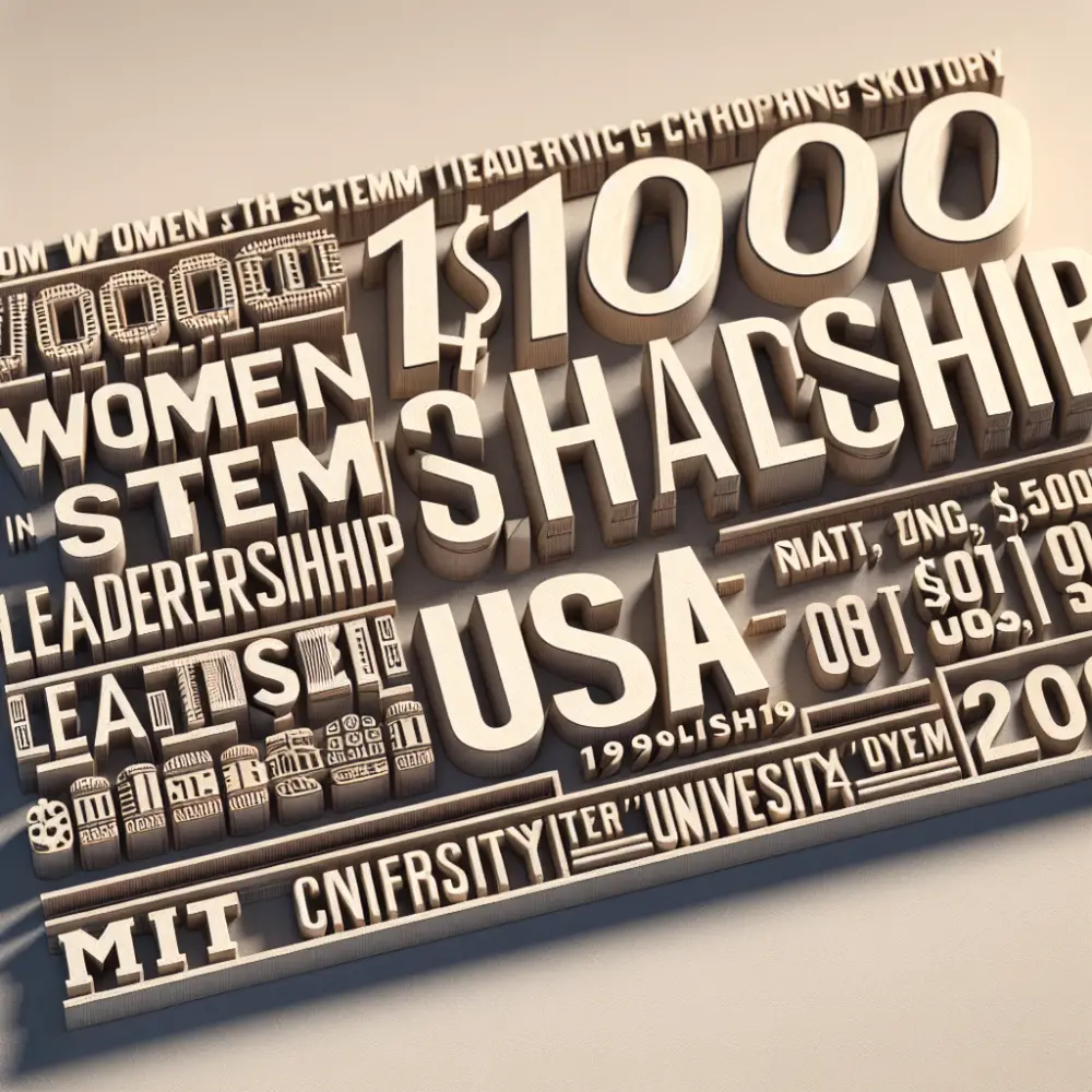 $10,000 Women in STEM Leadership Scholarship at MIT, USA, 2025