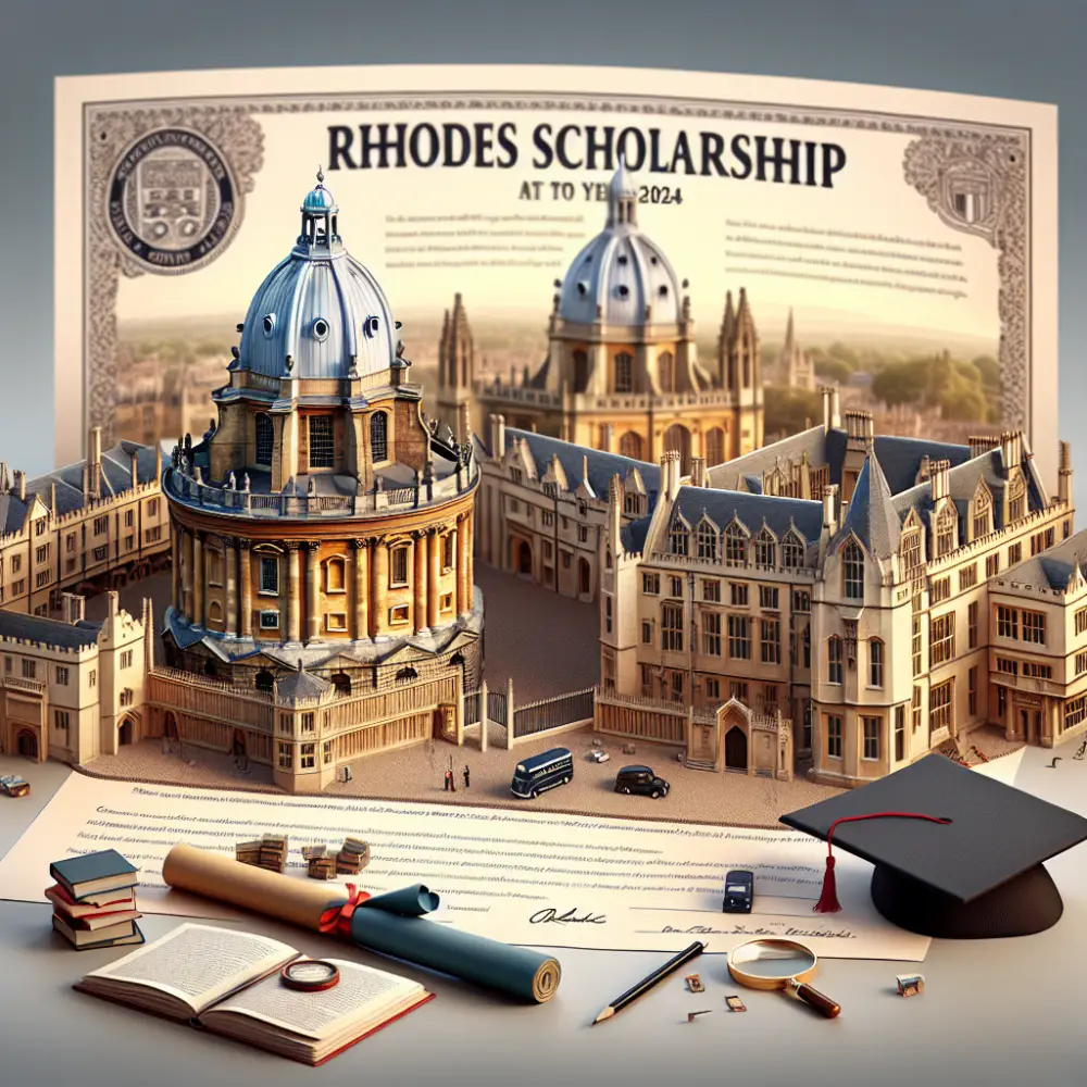 £17,000 Rhodes Scholarship at University of Oxford UK 2024