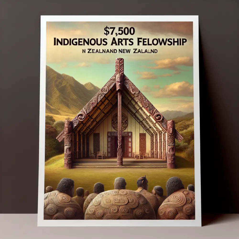 7,500 Indigenous Arts Fellowship New Zealand 2024