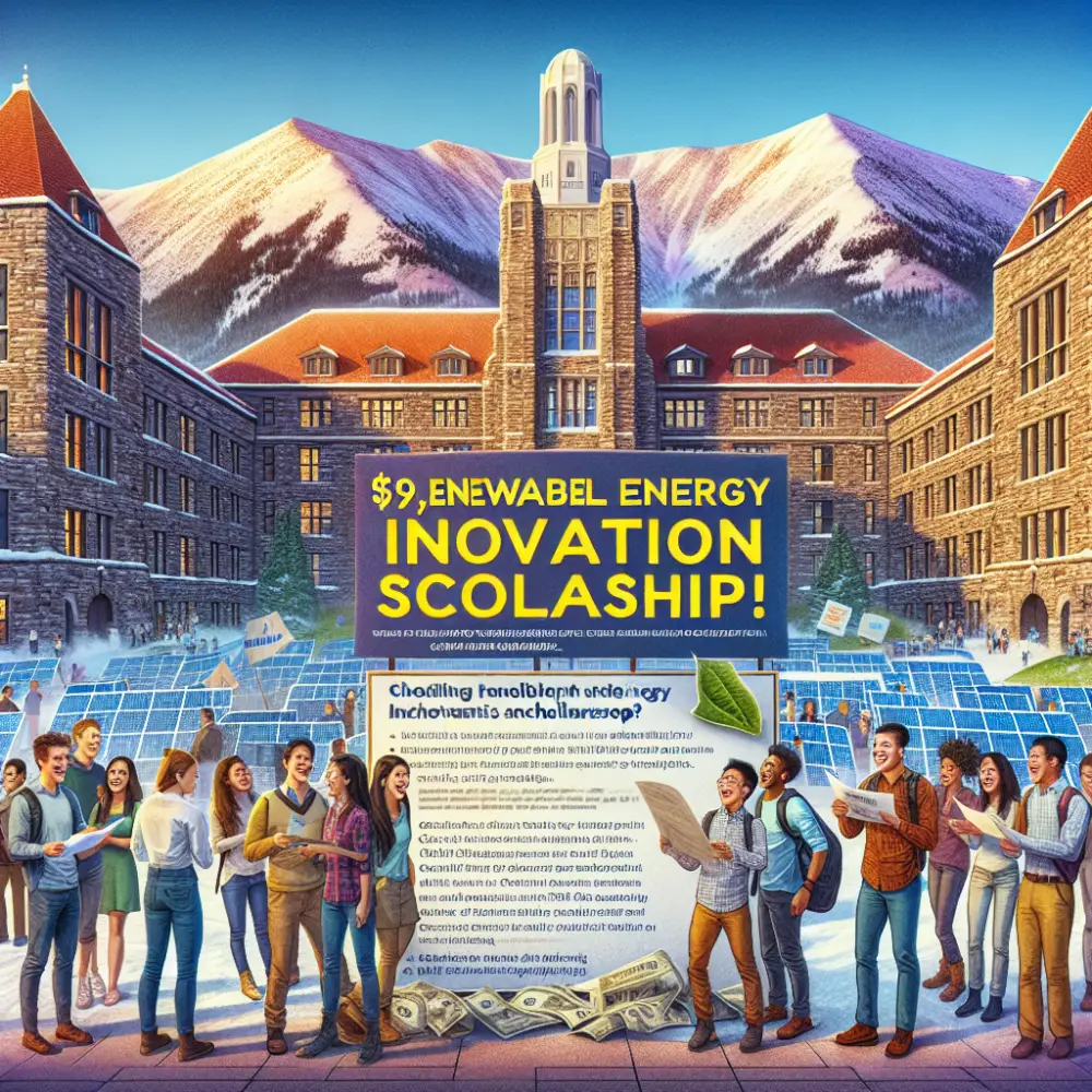 $9,000 Renewable Energy Innovation Scholarship at University of Colorado Boulder, USA, 2025