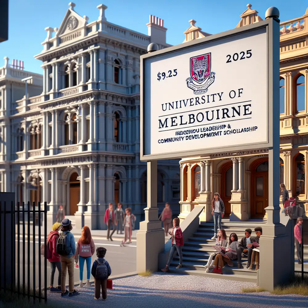 A$9,000 Indigenous Leadership and Community Development Scholarship at University of Melbourne, Australia, 2025